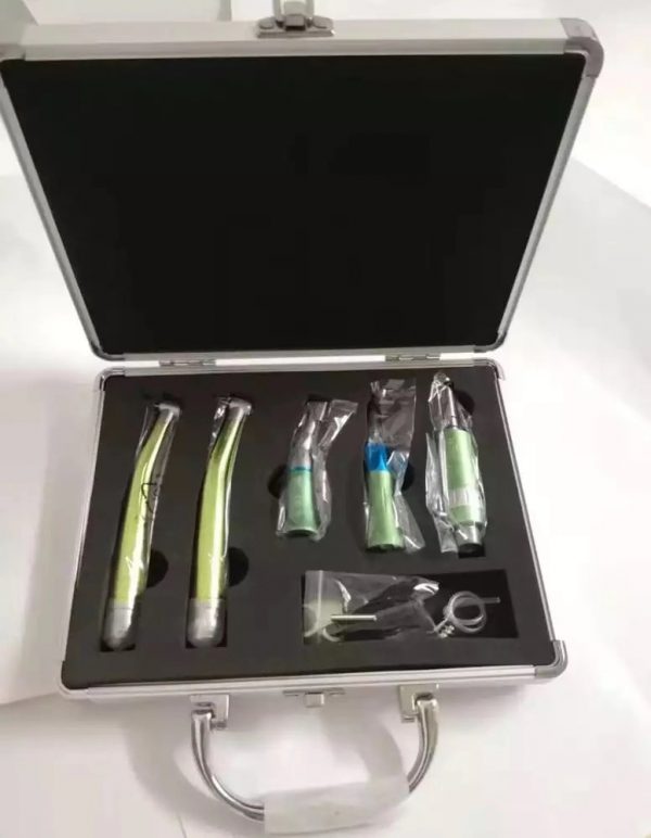 Dental Equipments Colorful Standard Push Button 2 High and 1 Low Speed Handpiece Kit Student Set - Image 4