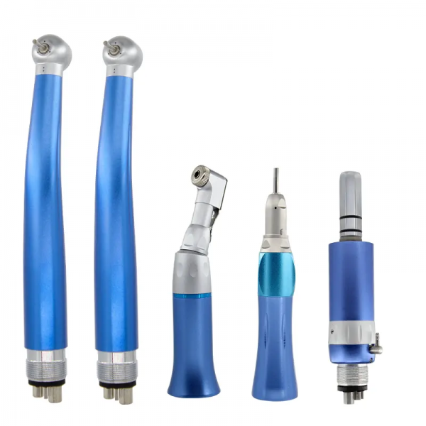 Dental Equipments Colorful Standard Push Button 2 High and 1 Low Speed Handpiece Kit Student Set - Image 2