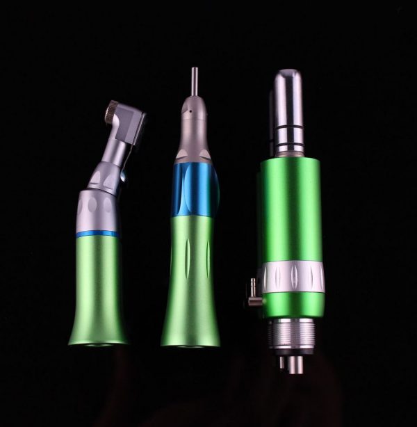 Colorful Dental Equipments Handpiece Kit Set Air Turbine Micromotor Straight Contra Angle Handpiece with Slow Speed - Image 3